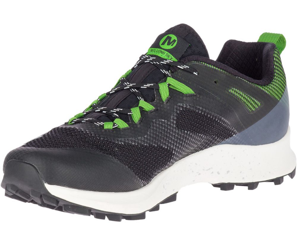 Tenis Homem - Merrell Mtl Long Sky - Pretas/Verdes - PHF086721